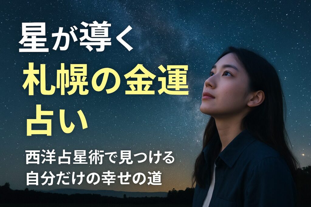 星が導く札幌の金運占い｜西洋占星術で見つける自分だけの幸せの道