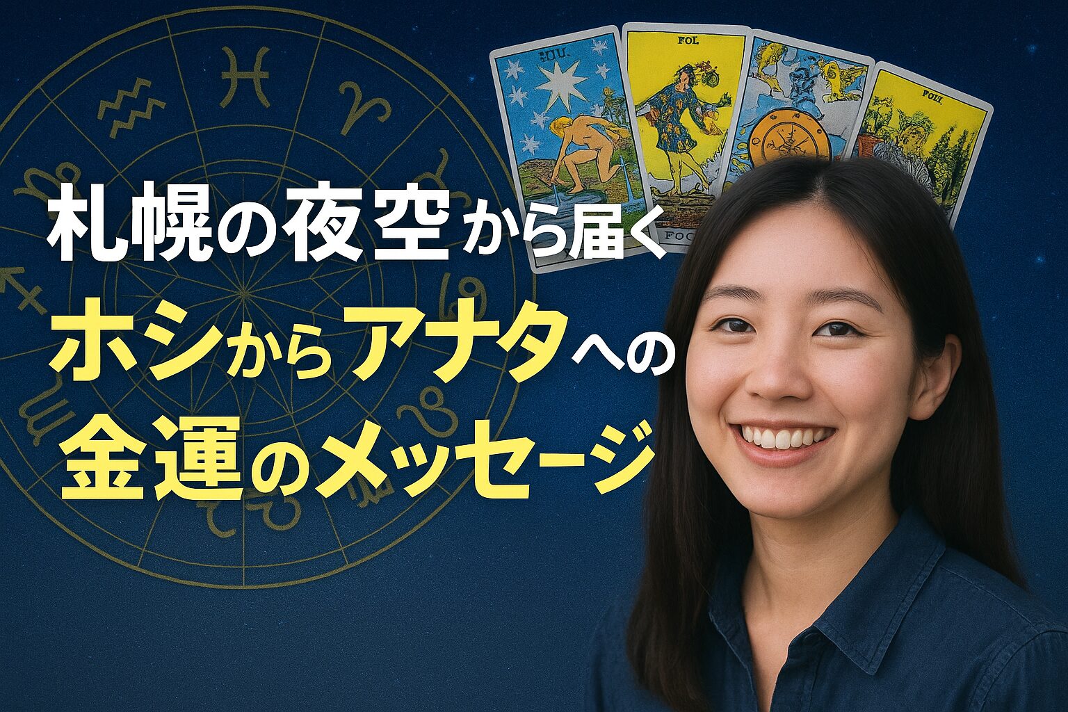 札幌の夜空から届くホシからアナタへの金運のメッセージ